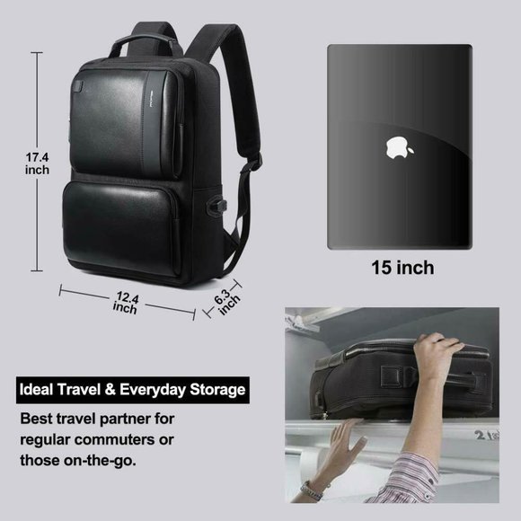 Bopai 15.6" Laptop Backpack Bag w/ USB Charge Port - Picture 7 of 8